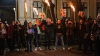 Lumină pentru Timofti! "Tinerii Moldovei" au mărşăluit cu făclii în faţa Reşedinţei de Stat (FOTO)