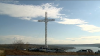 O cruce metalică, a doua ca înălţime din ţară, a fost inaugurată pe o colină din satul Molovata (VIDEO)