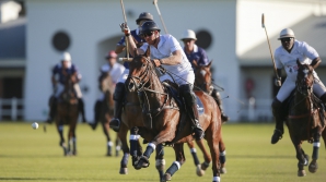 Căzătură regală! Prinţul Harry s-a prăbuşit de pe cal în timpul unui meci de polo (FOTO)