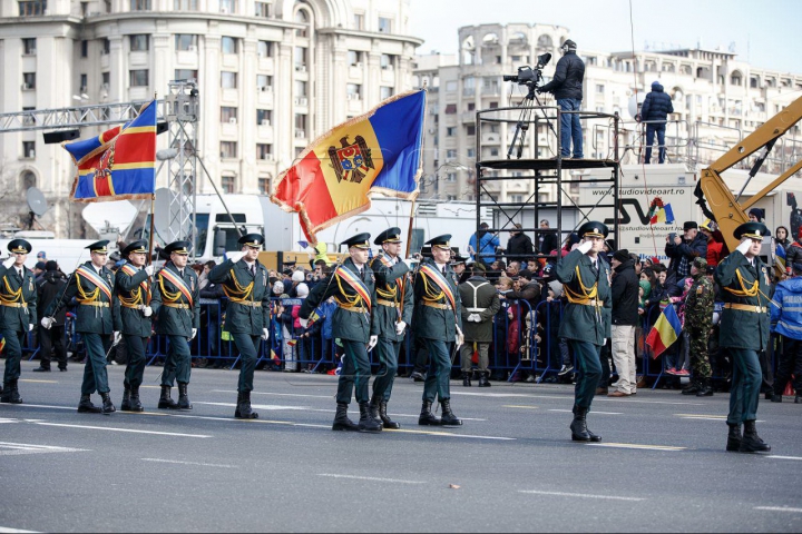 PARADĂ DE AMPLOARE! Militari din Republica Moldova şi alte ţări au defilat la Bucureşti (FOTOREPORT)