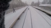 VIRAL pe Internet! Un tânăr rus s-a legat de un tren ca să schieze. Vezi ce a urmat (VIDEO)