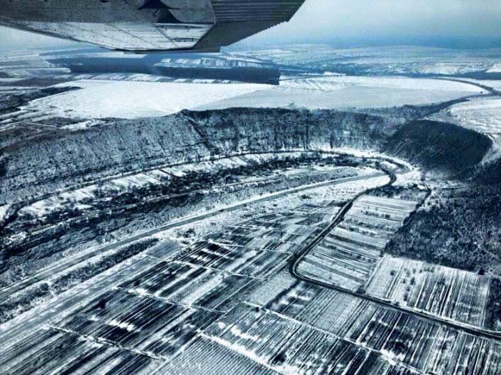 Splendoarea iernii la Orheiul Vechi. Imagini de la înălţimea zborului de pasăre (FOTO)