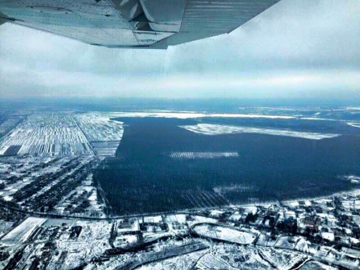 Splendoarea iernii la Orheiul Vechi. Imagini de la înălţimea zborului de pasăre (FOTO)