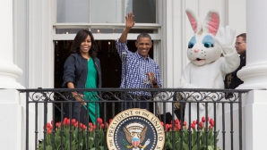 Distracție mare la Casa Albă. Cuplul prezidential a facut show la tradiționala cursă cu ouă pascale
