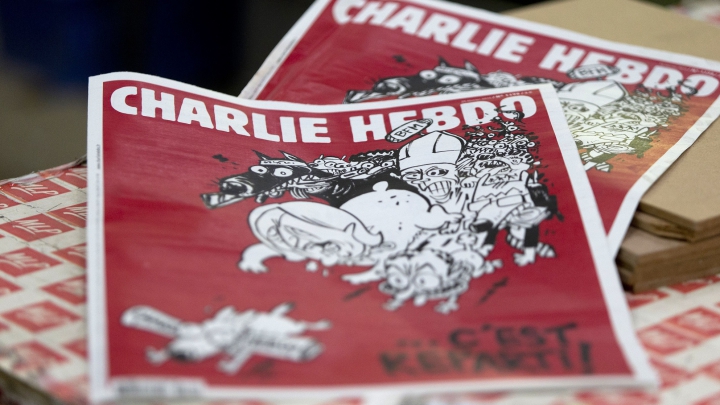 UMOR NEGRU. Cum arată prima pagină a revistei Charlie Hebdo care relatează atentatele de la Bruxelles