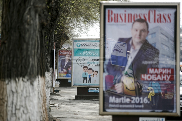 Panourile publicitare din centrul Chișinăului au fost demontate. Ce a rămas în locul lor