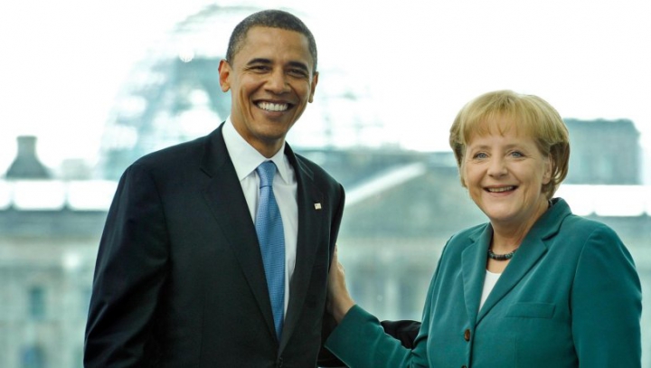 Barck Obama a promis că o va învăţa pe Angela Merkel să joace golf