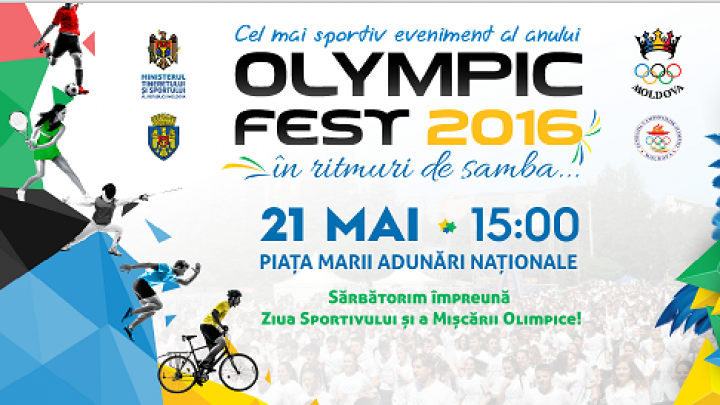 Eveniment sportiv în centrul Capitalei! În Piaţa Marii Adunări Naţionale s-a desfăşurat "Olympic Fest" (FOTO)