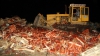 38 de tone de căpşuni din Ucraina, STRIVITE de buldozerele ruseşti (FOTO)