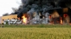 INCENDIU PUTERNIC la o fabrică de încălţăminte din Jilava! Un pompier a murit în misiune (VIDEO)