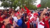 NEAŞTEPTAT! MOMENTUL când mai mulţi suporteri turci şi croaţi se întâlnesc (VIDEO)