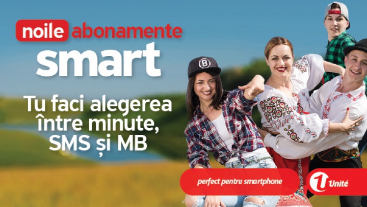 (P) Cu noile abonamente Smart, tu faci alegerea între minute, SMS şi MB