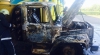 Alertă la Bălți! Un camion a luat foc pe teritoriul unei stații de alimentare cu gaz (FOTO)