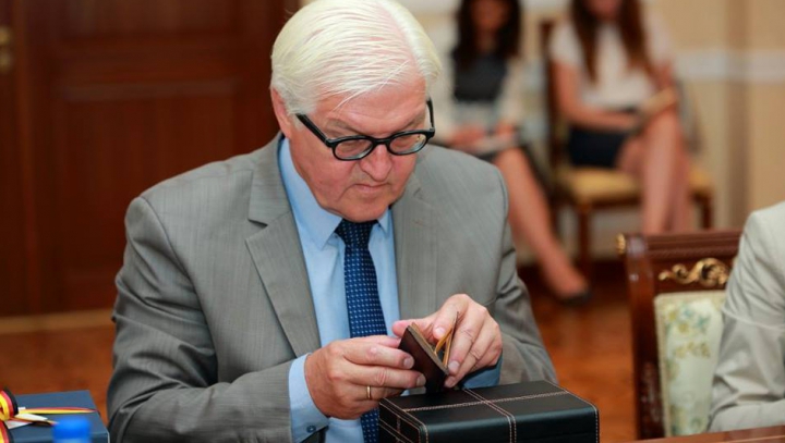 Andrian Candu i-a oferit un cadou cu semnificație istorică lui Frank-Walter Steinmeier (FOTO)