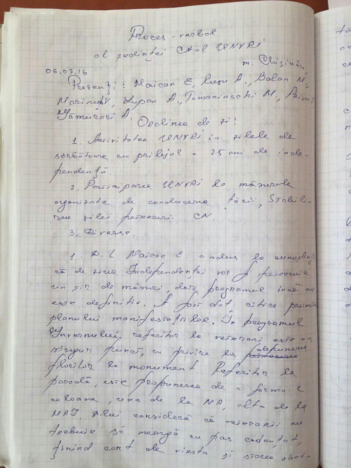 A fost făcut PUBLIC! Ce scrie în procesul verbal al şedinţei Uniunii Veteranilor 