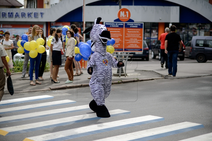 Zebră 3D în Capitală! Şoferii şi pietonii au PĂRERI DIFERITE faţă de marcajul rutier (FOTOREPORT)