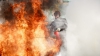 INCENDIU DE PROPORŢII la Basarabeasca: Un bloc de locuit, cuprins de flăcări (VIDEO/FOTO)