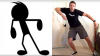 RÂZI CU LACRIMI! Un internaut a imitat pictogramele dansatoare de pe Messenger (VIDEO)