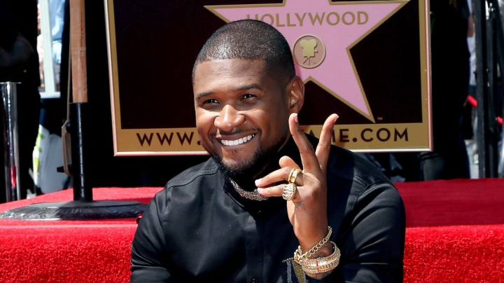 Usher a primit o stea pe Hollywood Walk of Fame (FOTO)