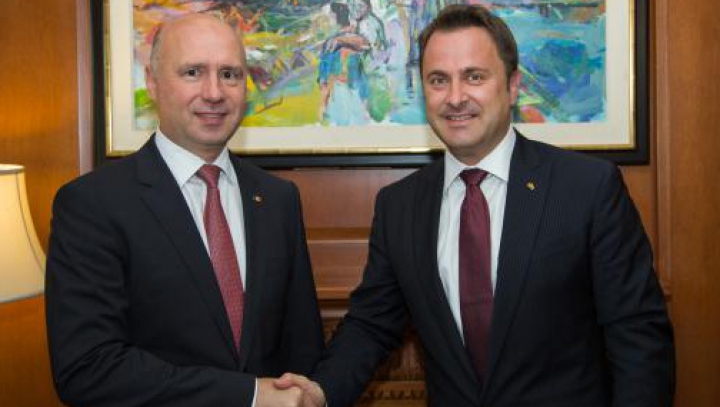 Relaţiile bilaterale dintre Moldova și Luxemburg, discutate de Pavel Filip şi Xavier Bettel