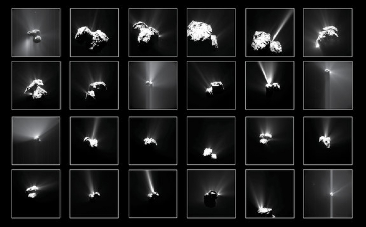 Sonda spaţială Rosetta a reuşit să aterizeze pe o cometă. IMAGINI de pe suprafaţa corpului ceresc