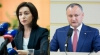 SPECTACOLUL ELECTORAL CONTINUĂ! Maia Sandu şi Igor Dodon se vor confrunta în turul II