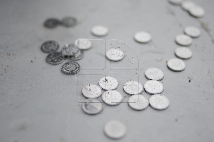 BĂNUŢUL CU DEFECT. Cum arată şi unde a fost instalat monumentul monedei naţionale (FOTO)