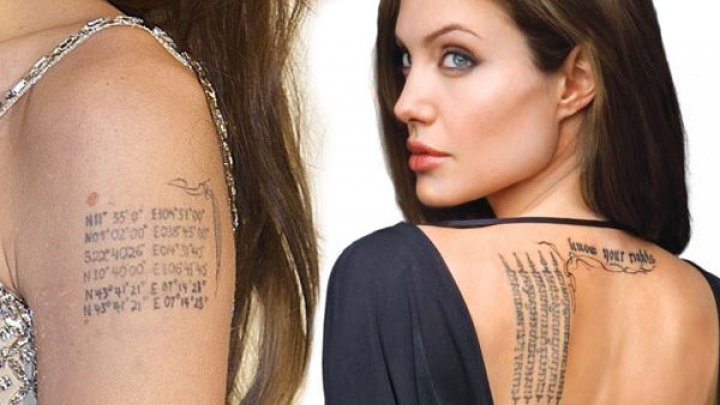 Decizie fără precedent! Angelina îşi scoate toate tatuajele dedicate lui Brad