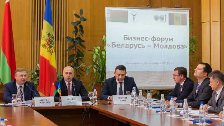 Oficialii din Moldova şi Belarus îndeamnă oamenii de afaceri să-şi intensifice colaborarea