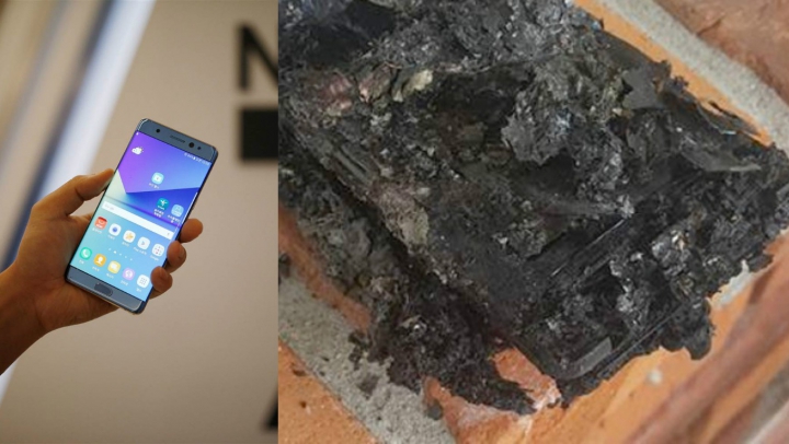 PANICĂ la bordul unui avion! Un Galaxy Note7 din lotul "sigur" a luat FOC (FOTO)