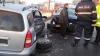 Poleiul face victime în Capitală! Trei oameni, transportați la Urgență, după un accident rutier (FOTO)