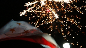 Petrecere cu focuri de artificii în Găgăuzia, după anunţarea rezultatelor preliminare