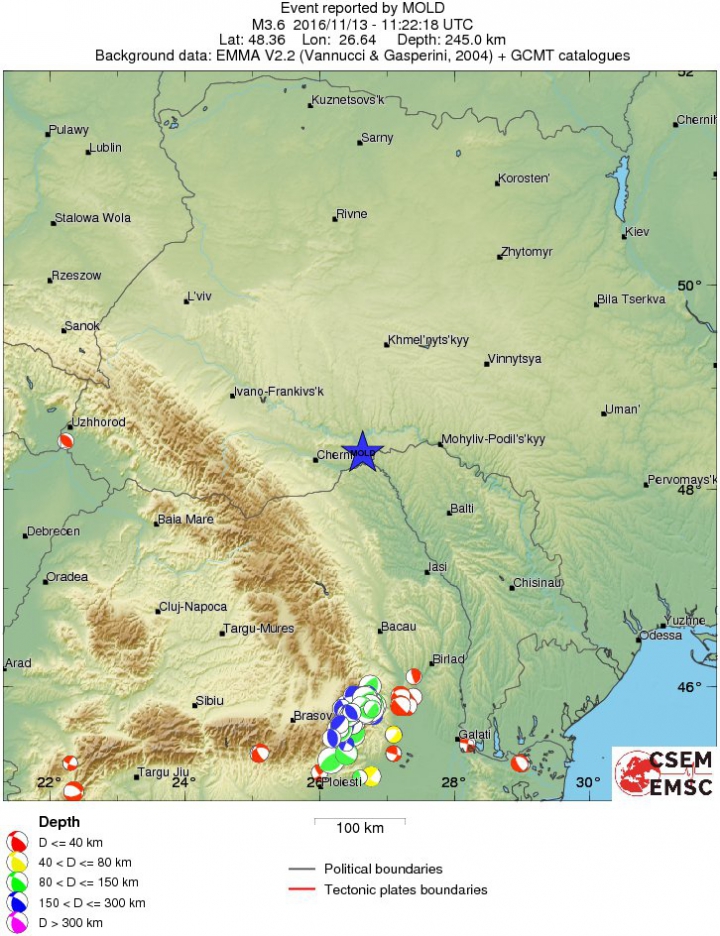 CUTREMUR în nordul Moldovei! Ce intensitate a avut seismul