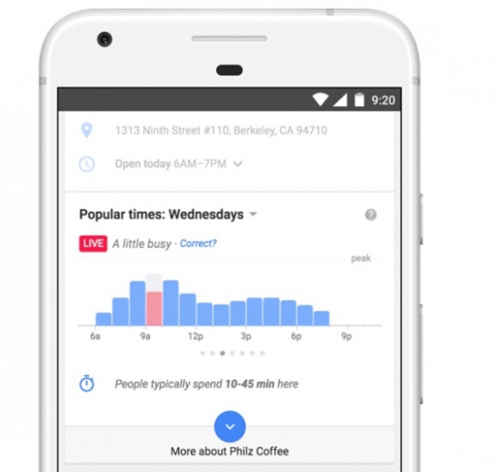 Google ne va spune în timp real cât de aglomerat este barul sau restaurantul preferat