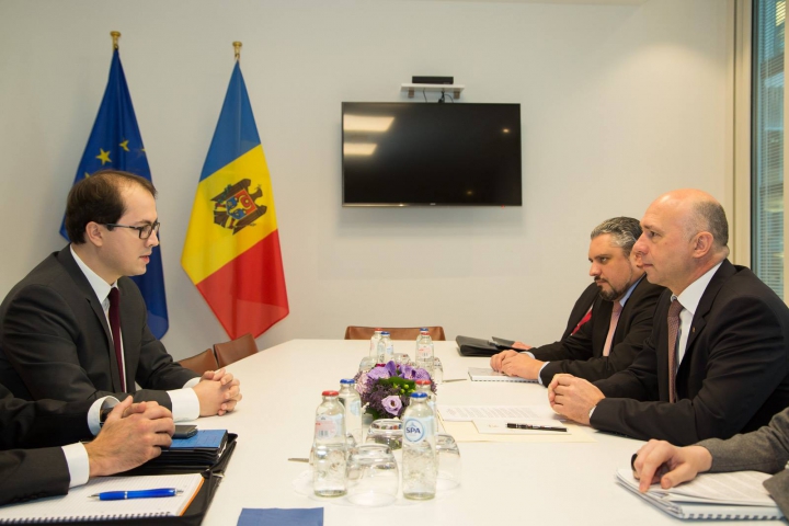 Pavel Filip şi Andi Cristea, discuţii despre priorităţile dialogului între Republica Moldova şi UE