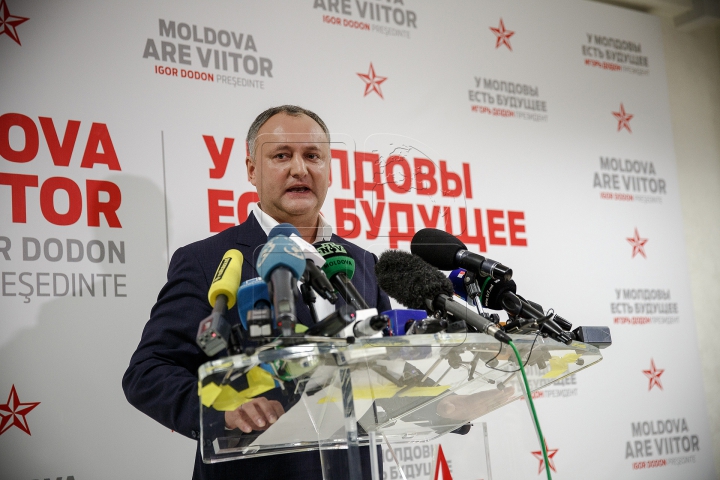 Igor Dodon spune că va fi preşedintele tuturor: Şi al celor care vor în UE, şi al celor care vor alături de Rusia