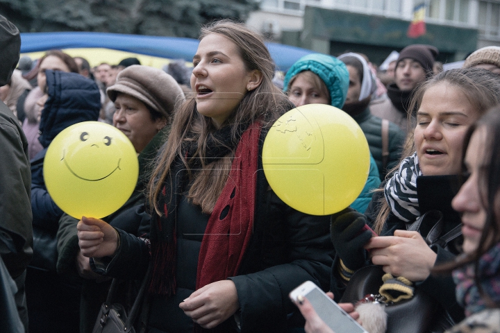 Partidul DA și unioniștii au protestat față de rezultatele alegerilor (FOTOREPORT)