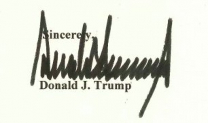 Ce spune semnătura lui Donald Trump despre personalitatea sa. Detaliul uimitor