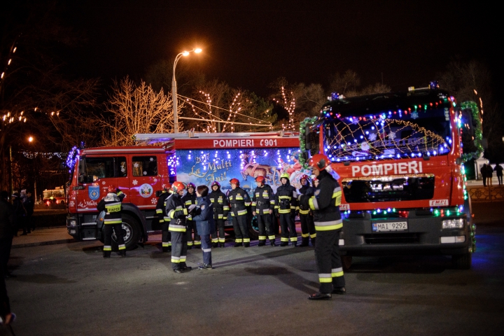 "Caravana pompierilor": Campanie de prevenire a incendiilor în perioada sărbătorilor de iarnă (FOTOREPORT)