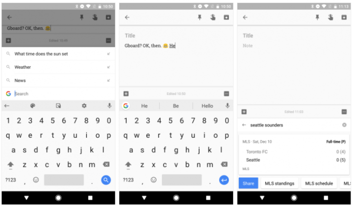 Google Keyboard a primit un nou nume şi o serie de funcţii noi (FOTO)