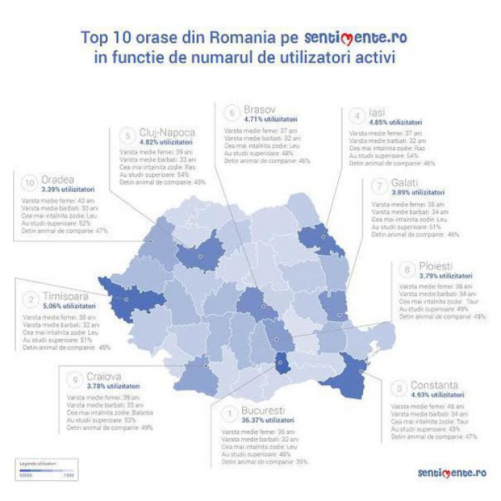 Harta singurătăţii de Sărbători. Topul oraşelor în care trăiesc cei mai mulţi români singuri