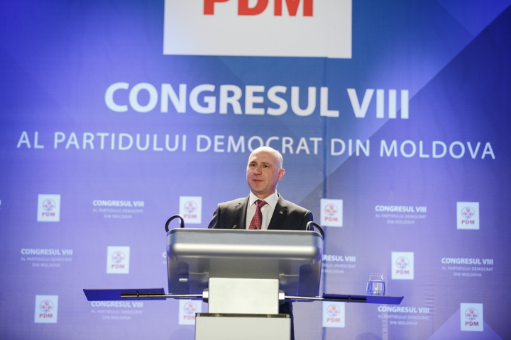 Pavel Filip, la cel de-al optulea congres al PDM: Îmi doresc să nu mai gestionăm crize, ci să dezvoltăm Moldova