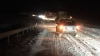 IARNĂ GREA în Moldova! La sudul ţării un tir a derapat în şant (FOTO/VIDEO)