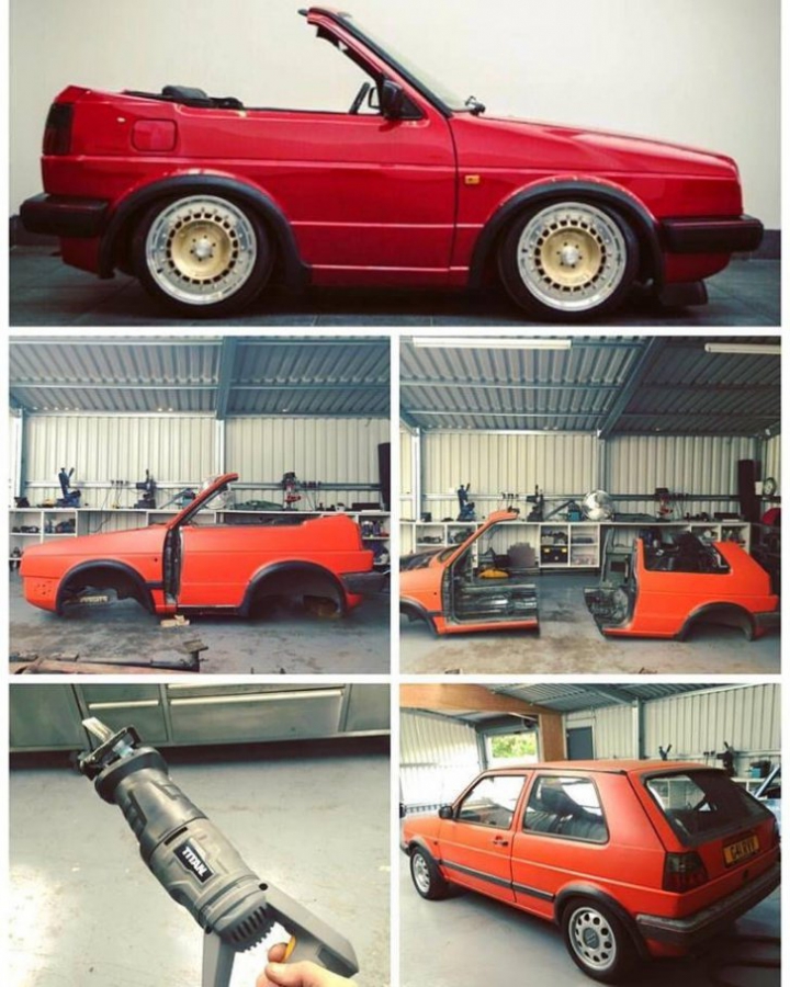 Cum arată cel mai "mic" Volkswagen Golf din lume. Are un ampatament foarte scurt (GALERIE FOTO)