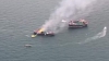 Un iaht de lux din Dubai cu 14 persoane la bord a luat foc (VIDEO)