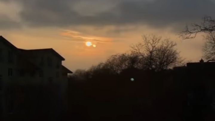 IMAGINI SPECTACULOASE. A apărut al doilea soare pe cer, într-o ţară europeană (VIDEO)