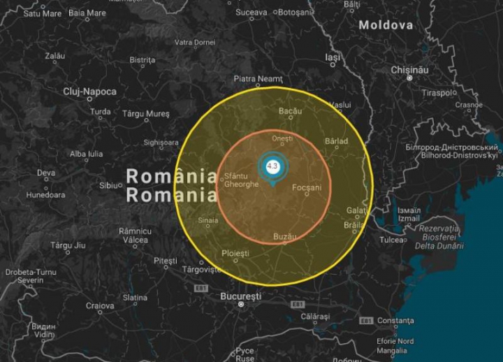 CUTREMUR în apropiere de Moldova! Ce intensitate a avut seismul (FOTO)