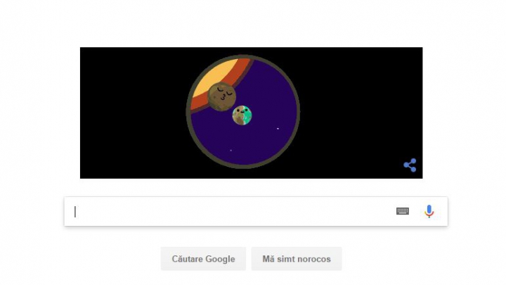 Google a creat un doodle dedicat anunţului revoluționar făcut miercuri de NASA (FOTO)