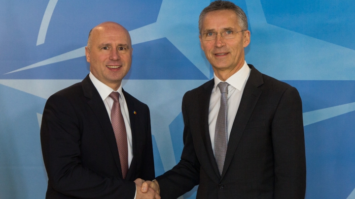 Cooperarea Moldovei cu NATO, discutată de Premierul Pavel Filip cu Secretarul General Jens Stoltenberg