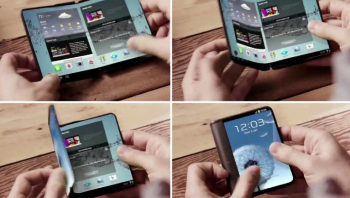Samsung ar putea prezenta un telefon pliabil la MWC